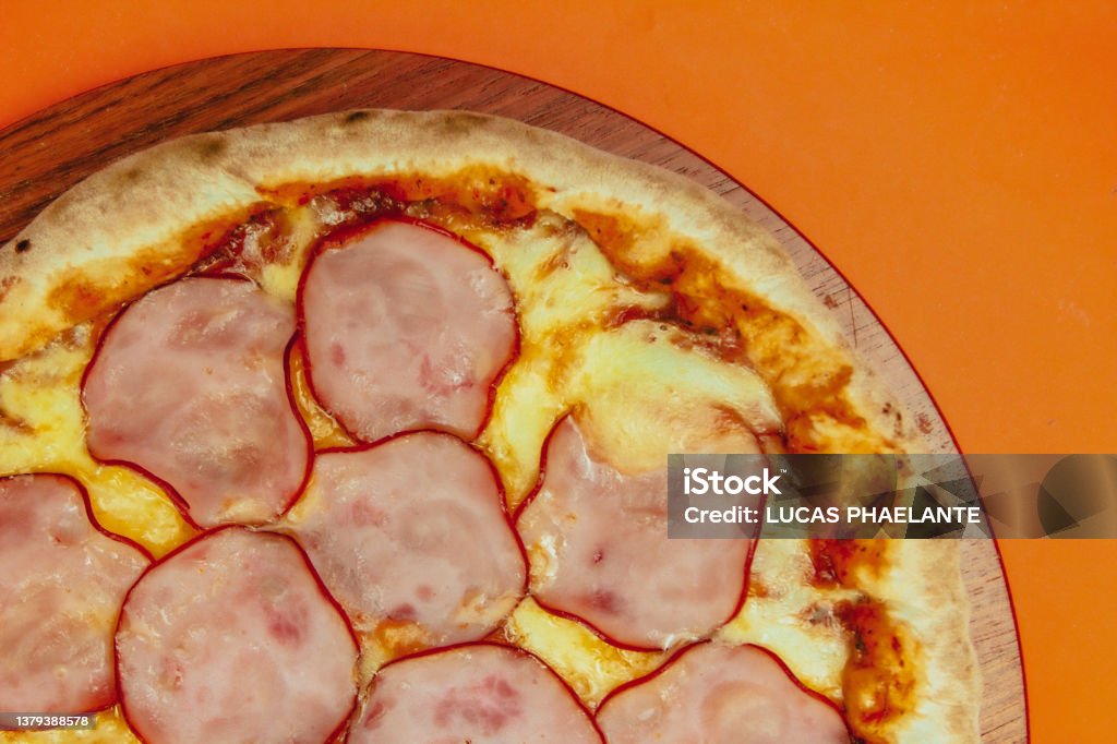 Pizza Catalog Background Single Color Stock Photo Download Image Now