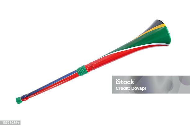 South African Vuvuzela Stock Photo - Download Image Now - Vuvuzela, African Culture, Cut Out