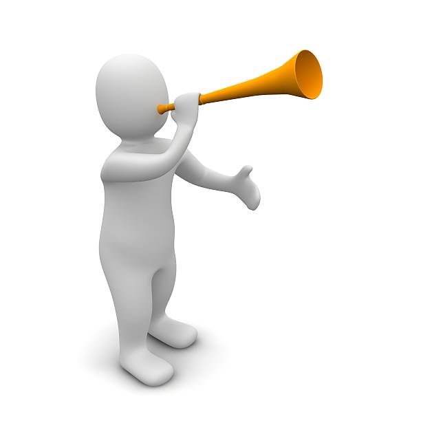 istock Man and vuvuzela trumpet 137939371