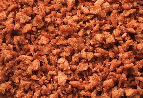 Photo of bacon bits closeup