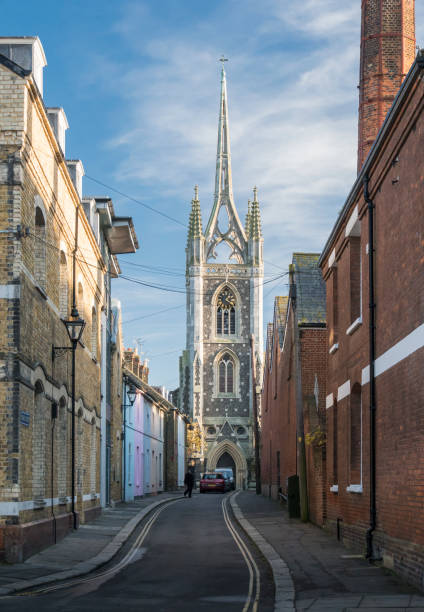 St Mary of Charity Church in Faversham Kent, UK stock photo