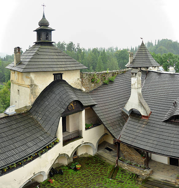 Niedzica castle interior stock photo