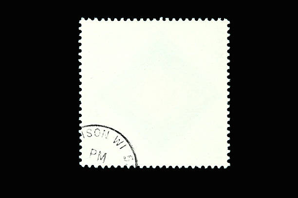 Blank stamp stock photo