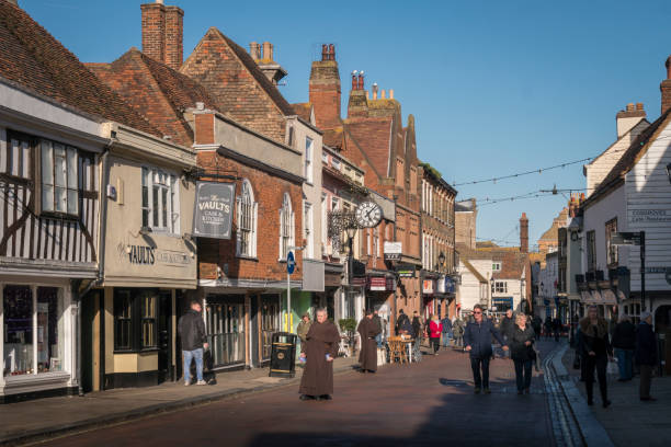 Ancient Market town of  Faversham, Kent, UK stock photo
