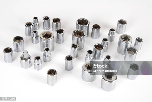 Conjunto Desocket - Fotografias de stock e mais imagens de Chave de Caixa - Chave de Caixa, Conformidade, Equipamento