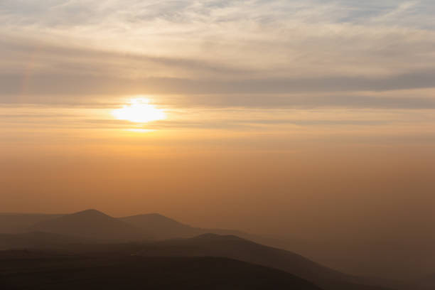 istock Sunrise over the mountains. 1379415205