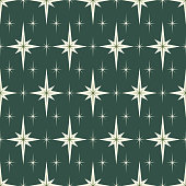 istock Abstract Retro Christmas Nativity Stars Seamless Vector Pattern 1379444120