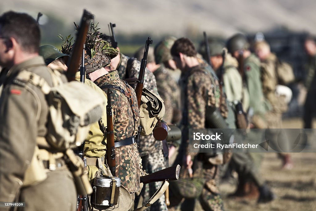 Fileira de Soldier - Foto de stock de Adulto royalty-free