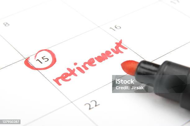 Retirement Stock Photo - Download Image Now - Retirement, Planning, Calendar