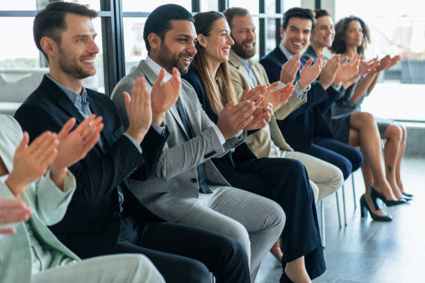 istock Applause At Business Conference 1379535186