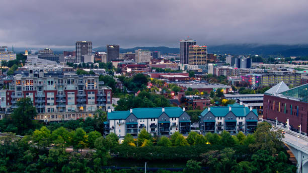 istock Drone Shot of Chattanooga Before Sunrise 1379536762