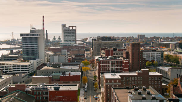 istock Downtown Bridgeport, Connecticut - Aerial 1379543052