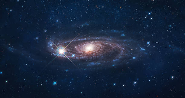 istock Spiral galaxy in space. Galaxy Andromeda sci-fi high quality space wallpaper. Sky with stars. Digital image 1379582472