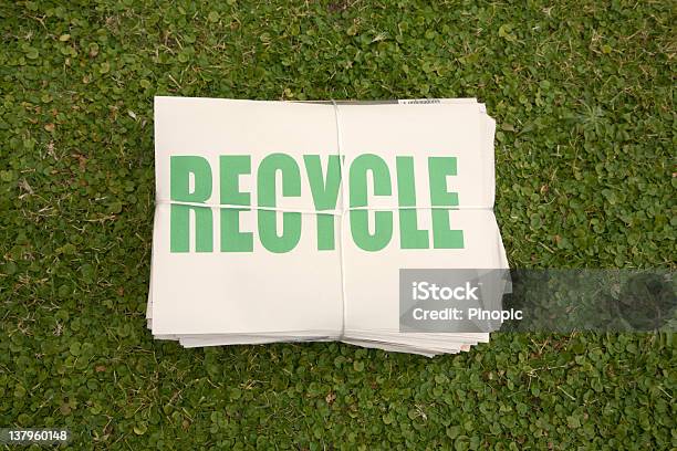 Newspaper Ready To Be Recycled Stock Photo - Download Image Now - Recycling, Newspaper, Magazine - Publication