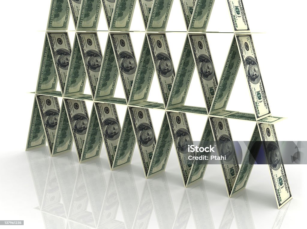 Financial pyramid 3d rendering. Balance Stock Photo