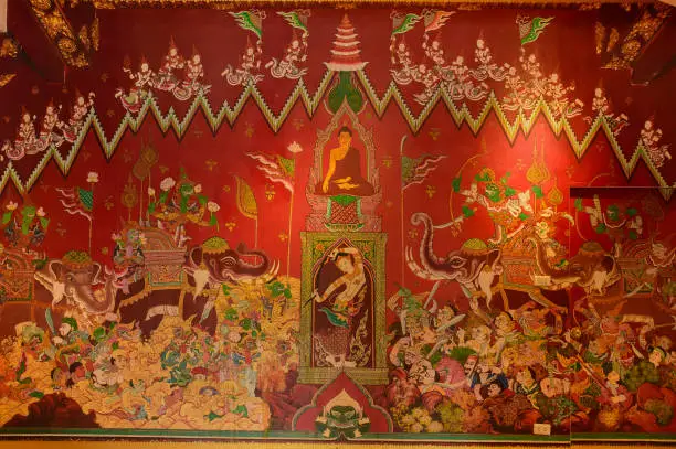 Photo of Thai mural wallpaper