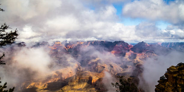 Foggy view at Grand Canyon National Park