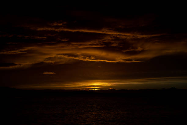 Elliott Bay, Puget Sound at Sunset in March