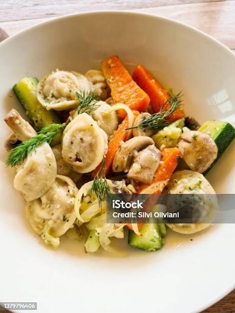 Dumplings Stock Photo - Download Image Now - Broccoli, Carrot, Cheese