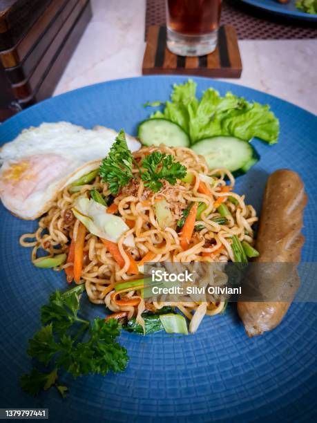 Mie Goreng Stock Photo - Download Image Now - Asia, Asian Food, Bowl