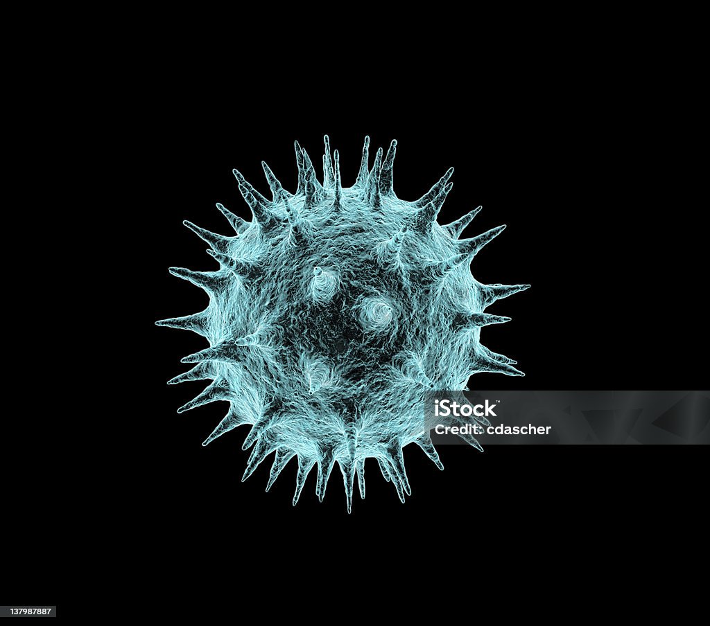 바이러스 전자 현미경 - 로열티 프리 0명 스톡 사진