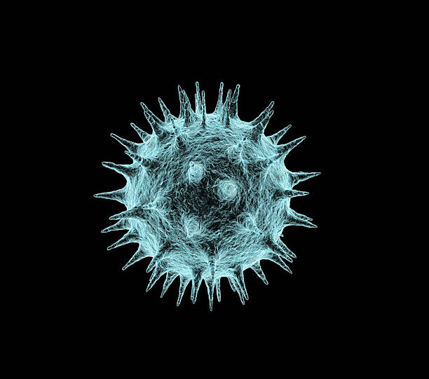 Virus Electron Microscope stock photo