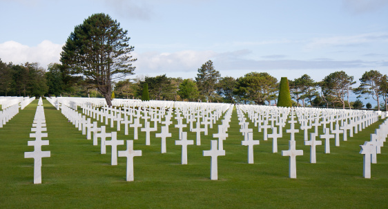 American WW2 cemetery at Omaha Beach, Normandy, France