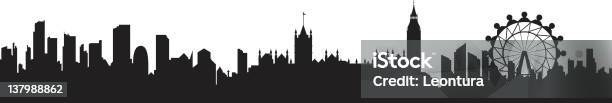 Ilustración de Vista De Los Edificios De La Ciudad De London y más Vectores Libres de Derechos de Londres - Inglaterra - Londres - Inglaterra, Contorno, Paisaje urbano