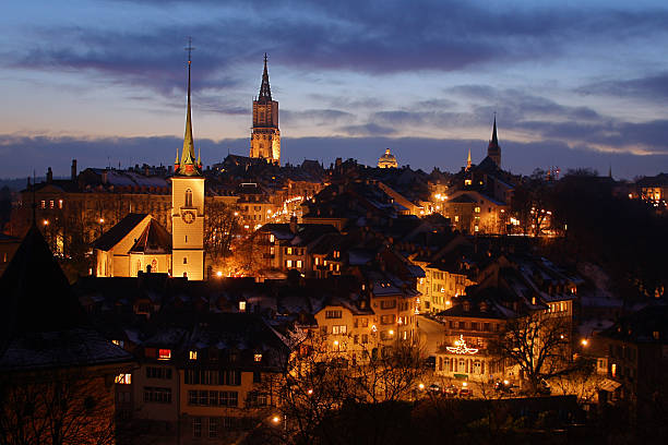 istock Winter night in Bern, Switzerland 137990645