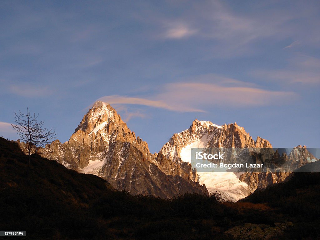 Aiguilles du Chardonnet und d'Argentière 02, Mont-Blanc-Massiv - Lizenzfrei Berg Stock-Foto