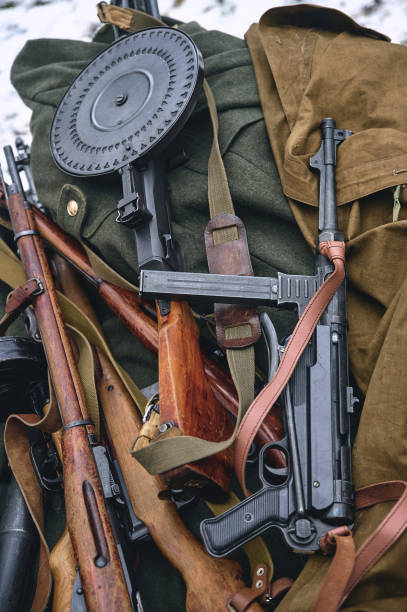 istock firearms, submachine gun, machine gun and rifles 1379939142