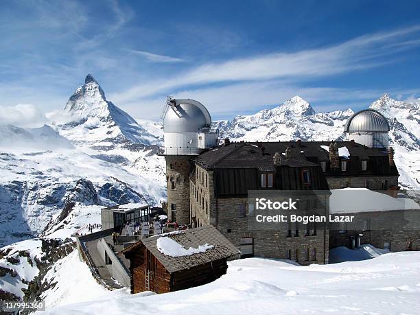 Góra Matterhorn I Gornergrat Obserwatorium Szwajcaria - zdjęcia stockowe i więcej obrazów Alpy