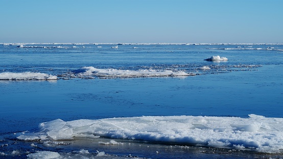 Ice on the sea