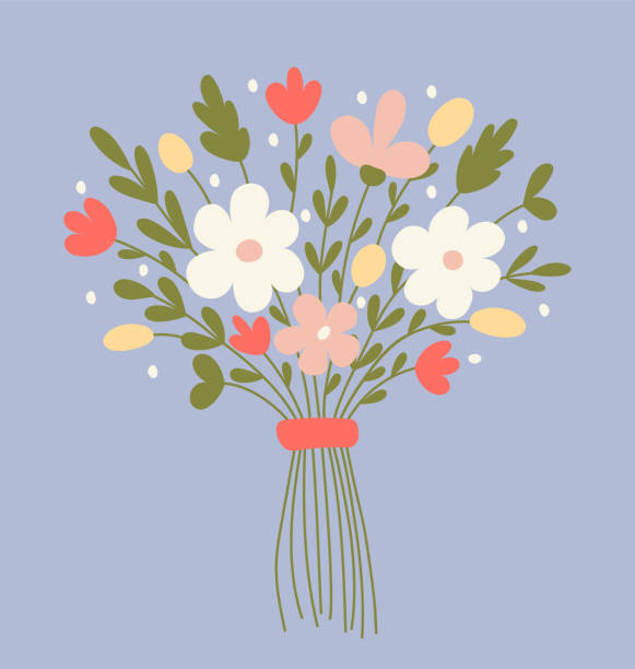 ilustrações de stock, clip art, desenhos animados e ícones de bouquet - cut flowers illustrations