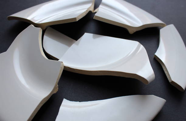 istock A broken white porcelain dish that does not stick together 1379985428