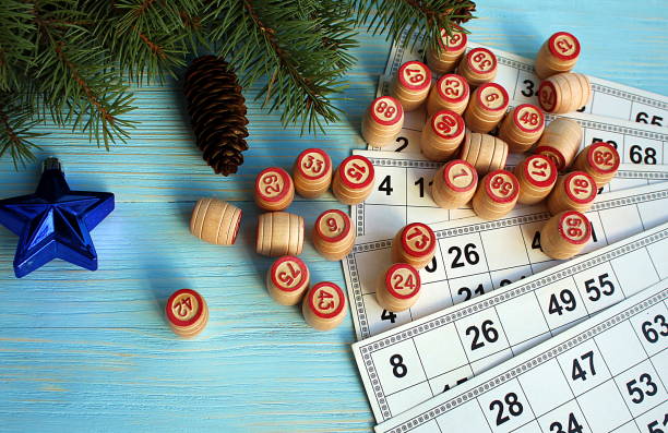 istock Board game lotto with a map and kegs 1379985993