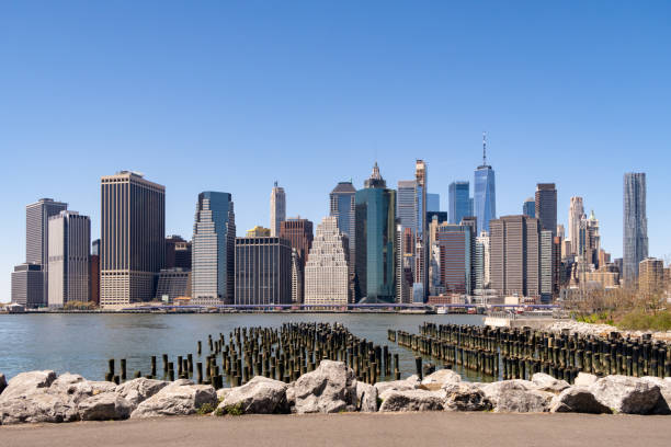 istock Lower Manhattan skyline, view from Brooklyn. 1379990887