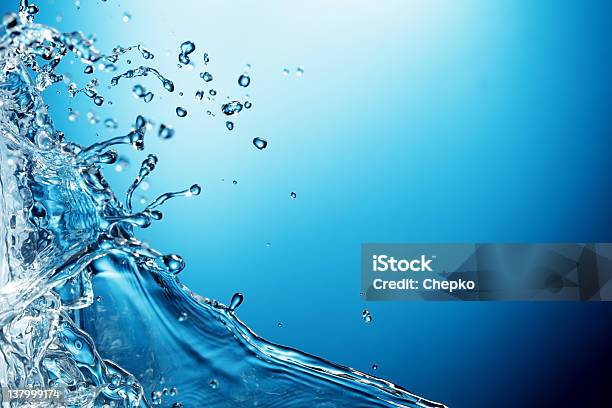 Onda Di Acqua - Fotografie stock e altre immagini di Acqua - Acqua, Schizzare, Goccia