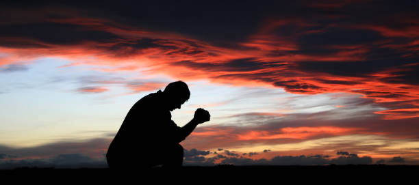 istock Silhouette of Middle-Aged Man Praying 137999204