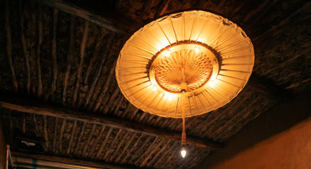istock Chinese bamboo handmade lamp 1379998942