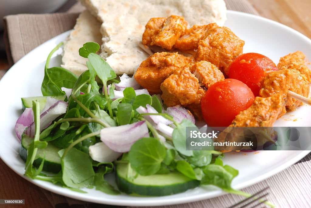 Chicken tikka Spieße - Lizenzfrei Brathähnchen Stock-Foto