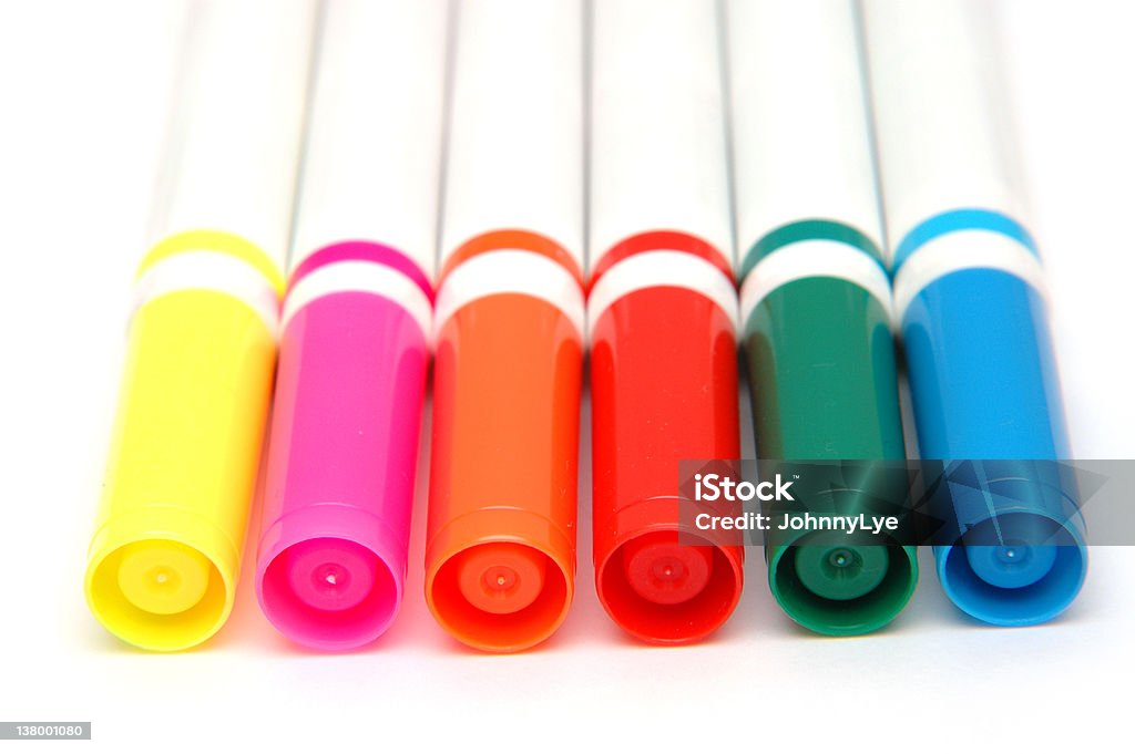 Marcadores coloridos 1 - Foto de stock de Ocupação royalty-free