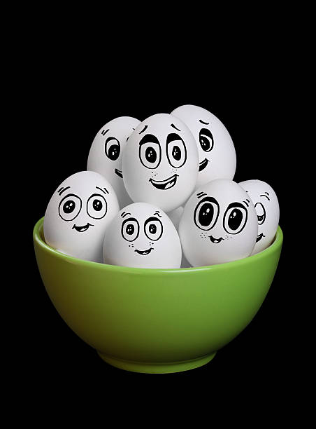 istock group of funny and happy egg smiley collection in bowl 138002135