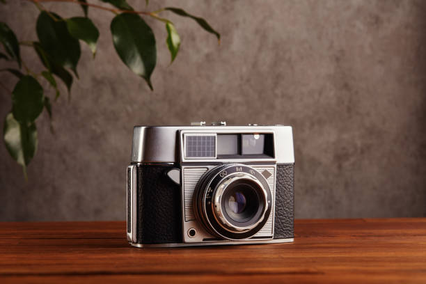 istock Vintage analog 35mm film camera 1380025275
