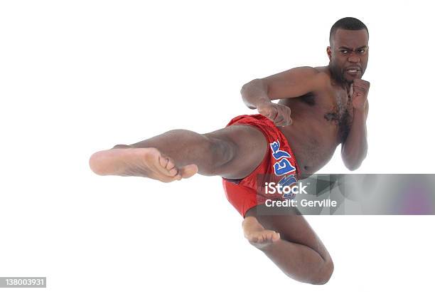 Foto de Pelo Ar e mais fotos de stock de Artes Marciais - Artes Marciais, Boxe Tailandês, Brigar