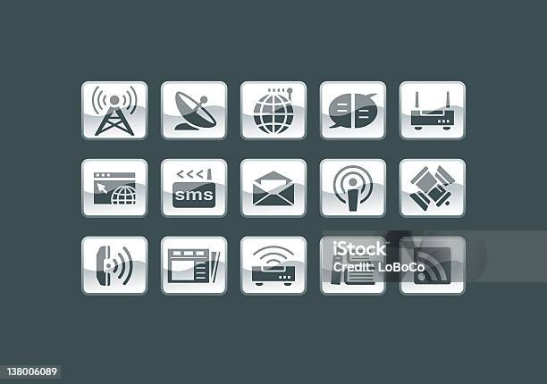 Icônemultimédiacommunication Vecteurs libres de droits et plus d'images vectorielles de Affaires - Affaires, Affaires d'entreprise, Antenne individuelle