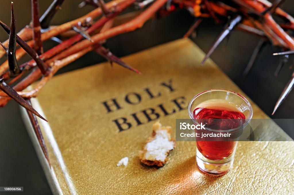 crown of thorns on a bible Abstract Stock Photo