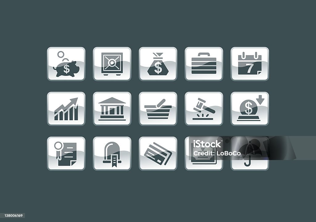 Icon - Business/Banking Files included: Auction stock vector