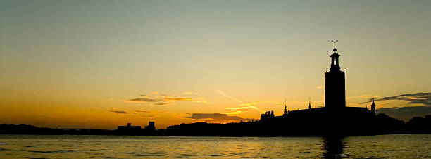 istock Stadshuset at sunset from Riddarholmen, Stockholm 138006280