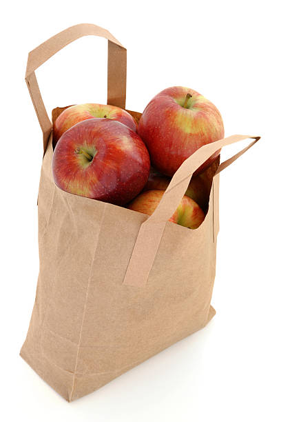 Apples In A Bag Stock Photo - Download Image Now - Apple - Fruit, Paper Bag,  Shopping Bag - iStock